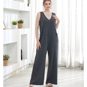 Charcoal adorable and comfortable jumpsuit